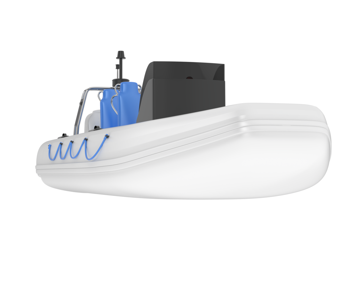 Boat isolated on background. 3d rendering - illustration png