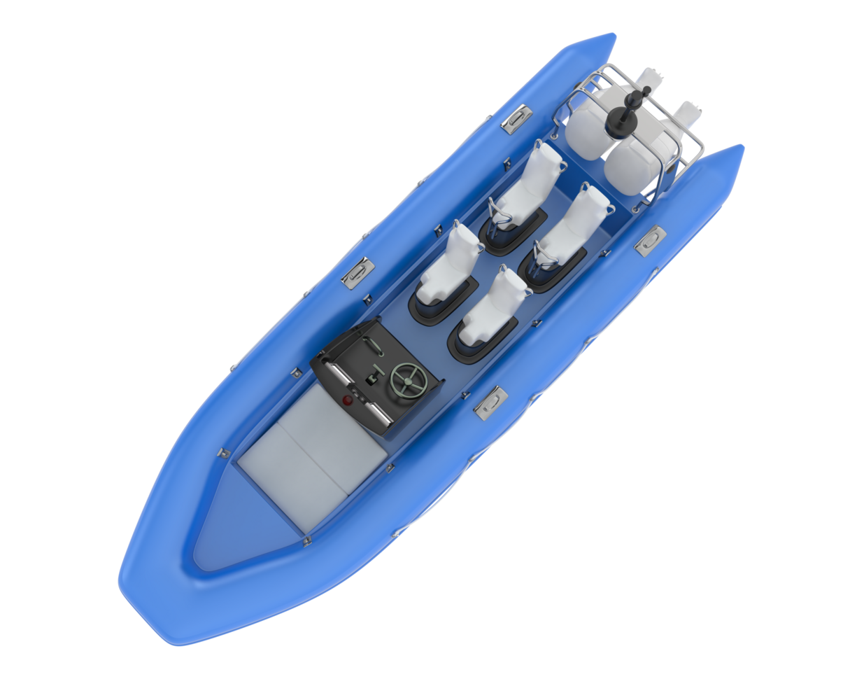Boat isolated on background. 3d rendering - illustration png