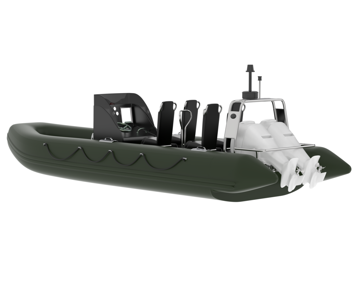 Boat isolated on background. 3d rendering - illustration png