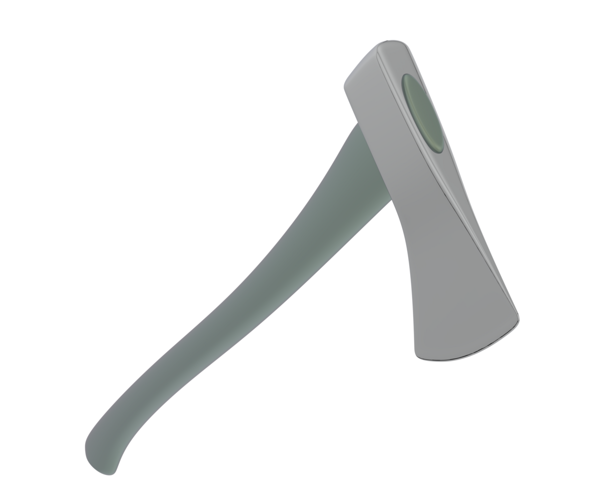 Axe isolated on background. 3d rendering - illustration png
