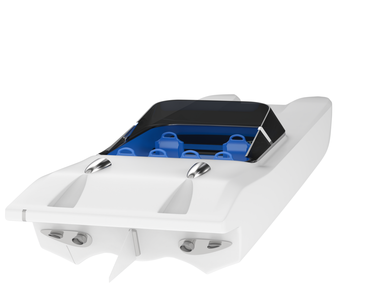 Boat isolated on background. 3d rendering - illustration png