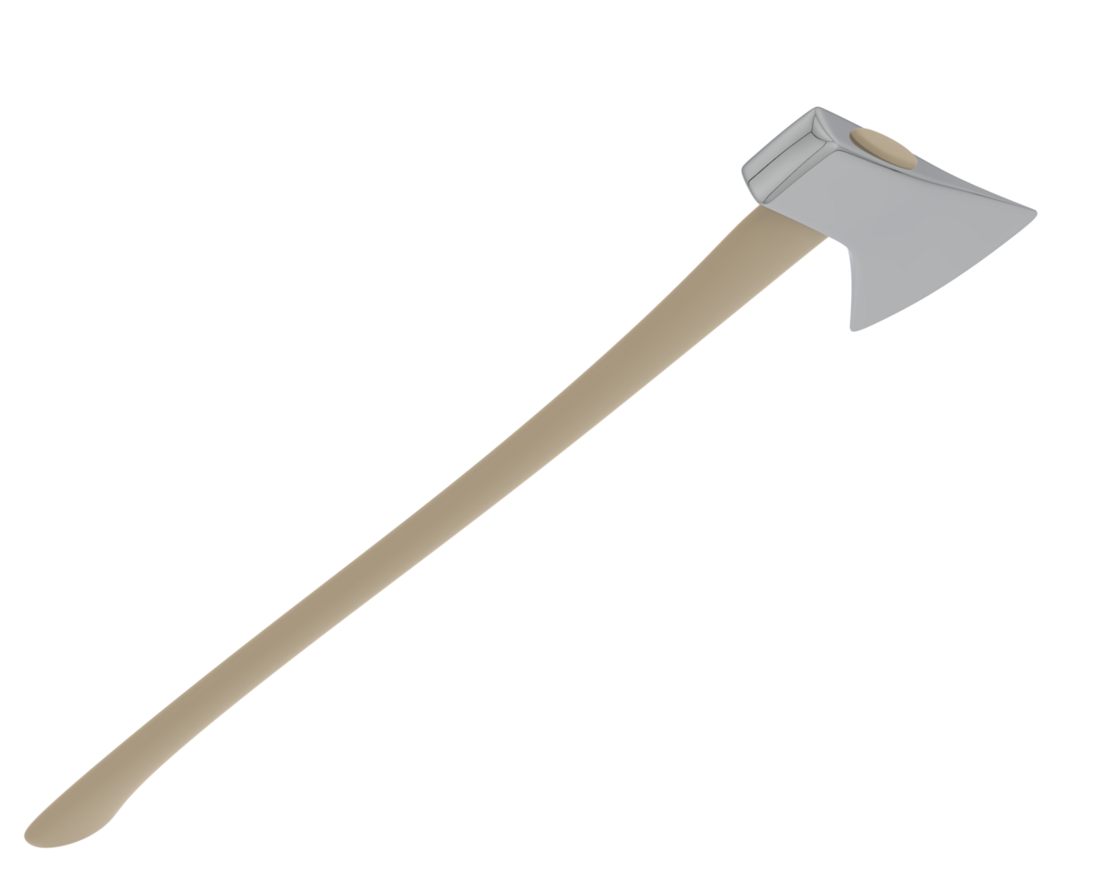 Axe isolated on background. 3d rendering - illustration png