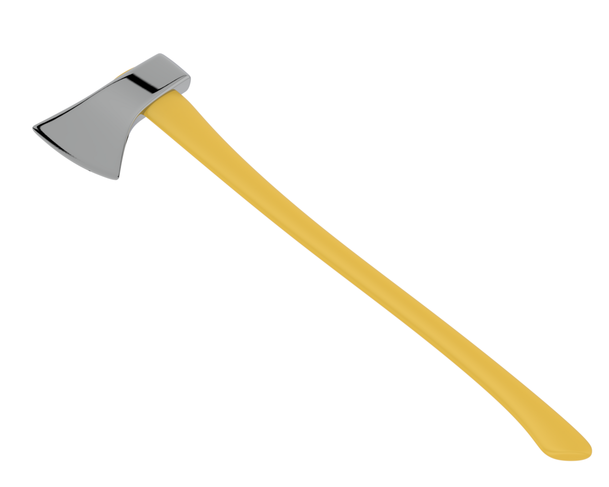 Axe isolated on background. 3d rendering - illustration png