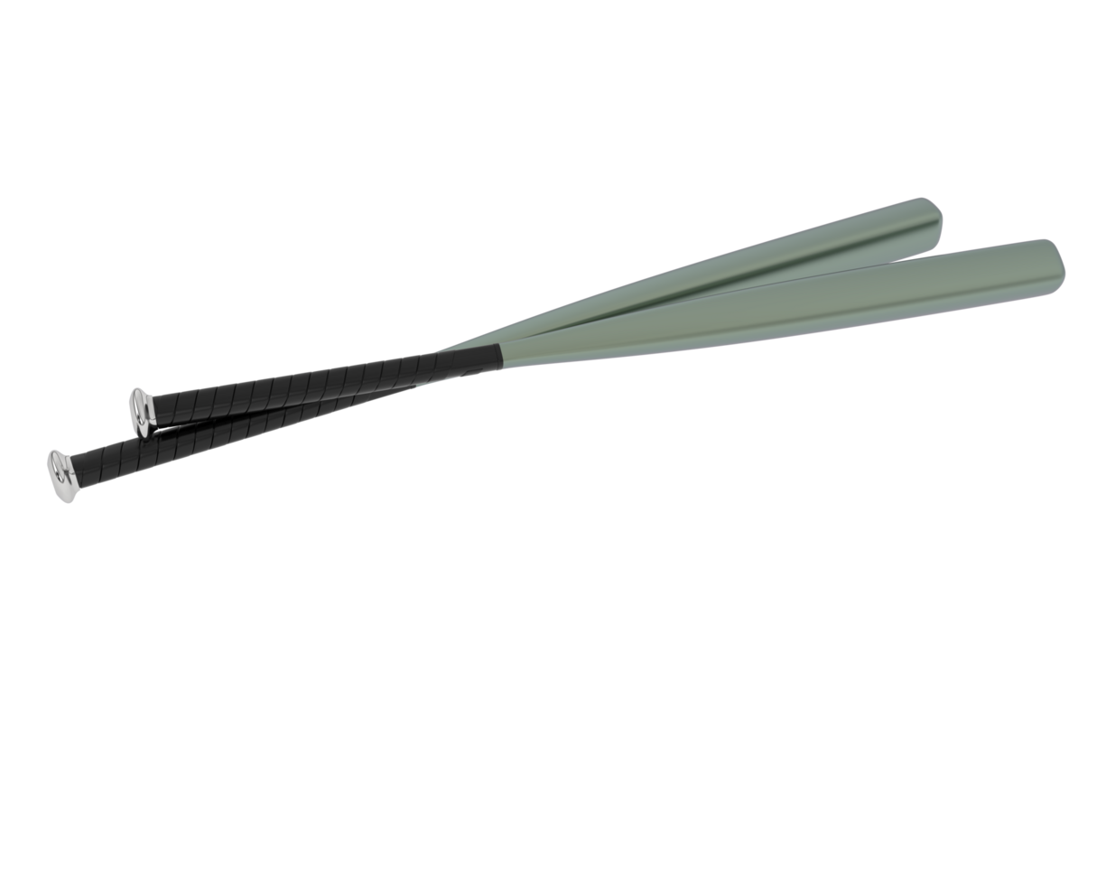 Baseball bat isolated on background. 3d rendering - illustration png