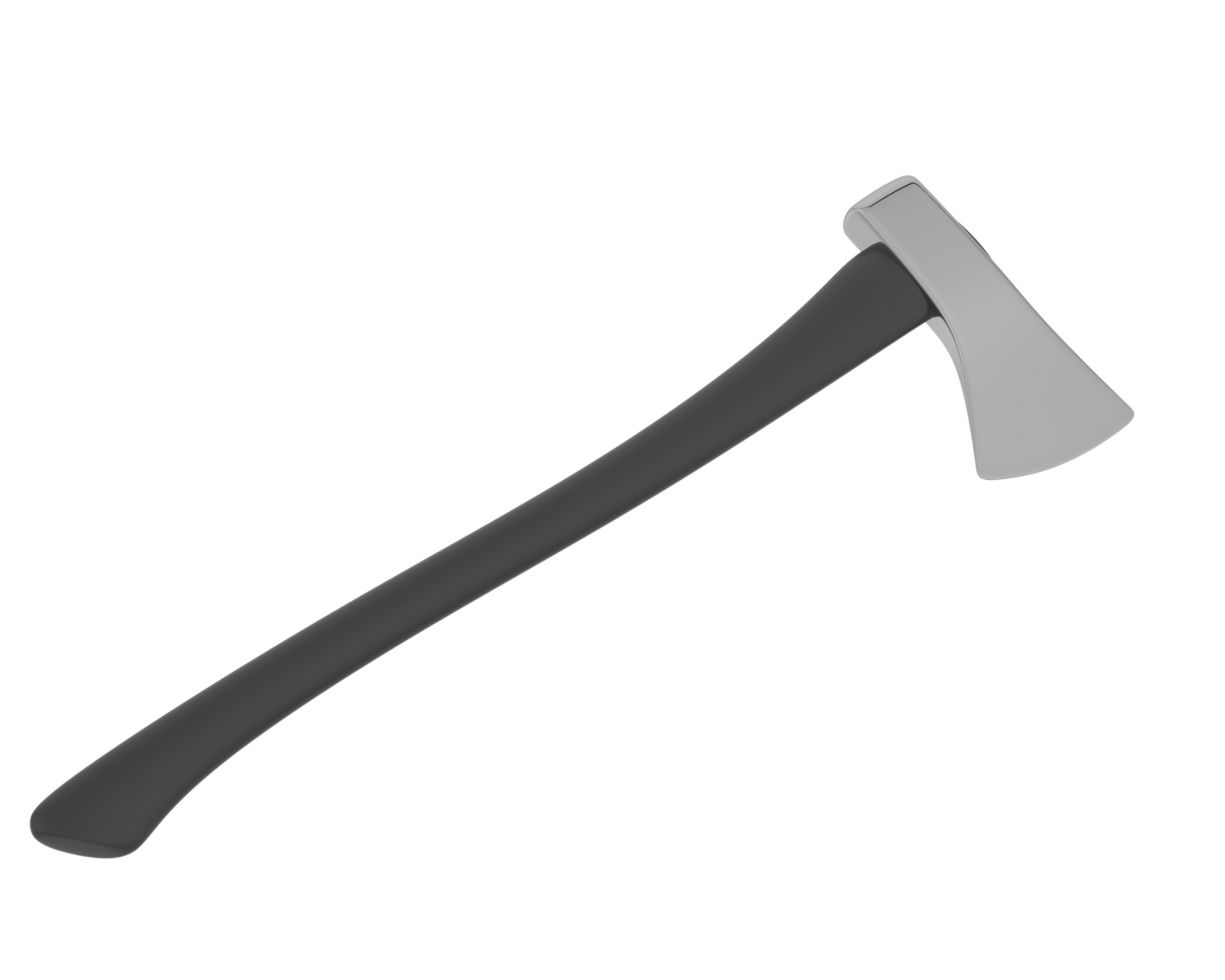 Axe isolated on background. 3d rendering - illustration png