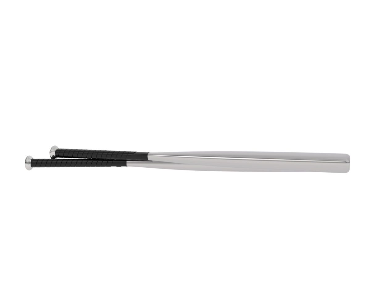Baseball bat isolated on background. 3d rendering - illustration png
