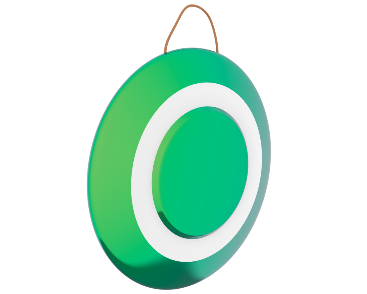 Gong isolated on background. 3d rendering - illustration png