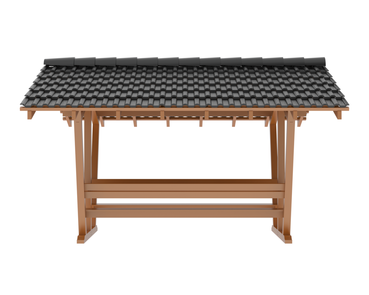Garden table isolated on background. 3d rendering - illustration png