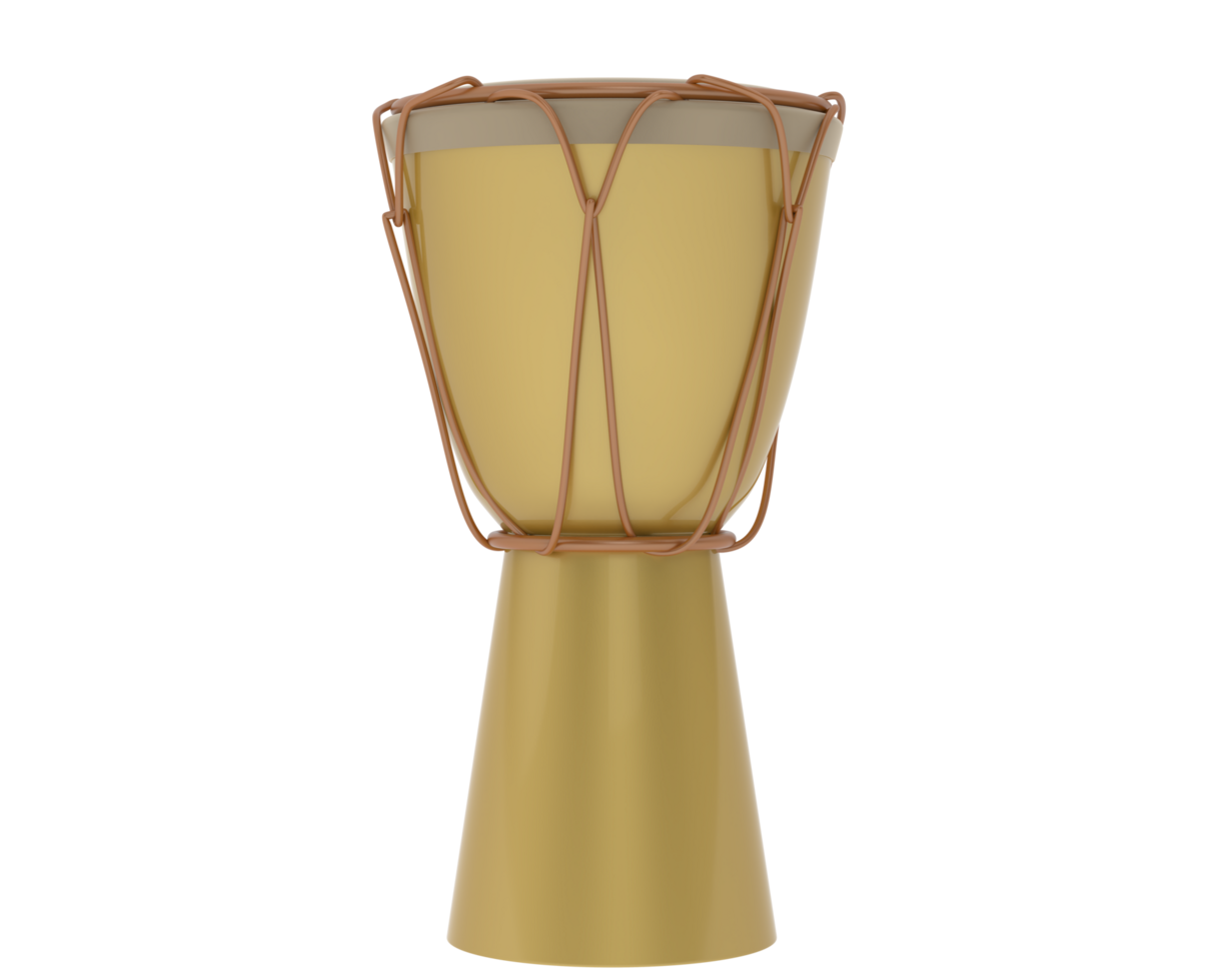 Bongo drum isolated on background. 3d rendering - illustration png