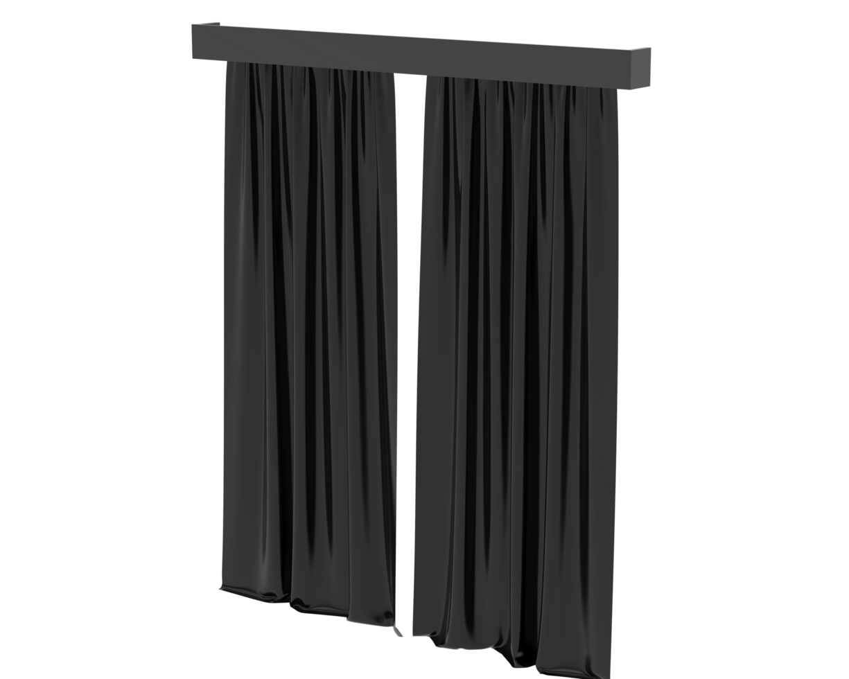Curtain isolated on background. 3d rendering - illustration png