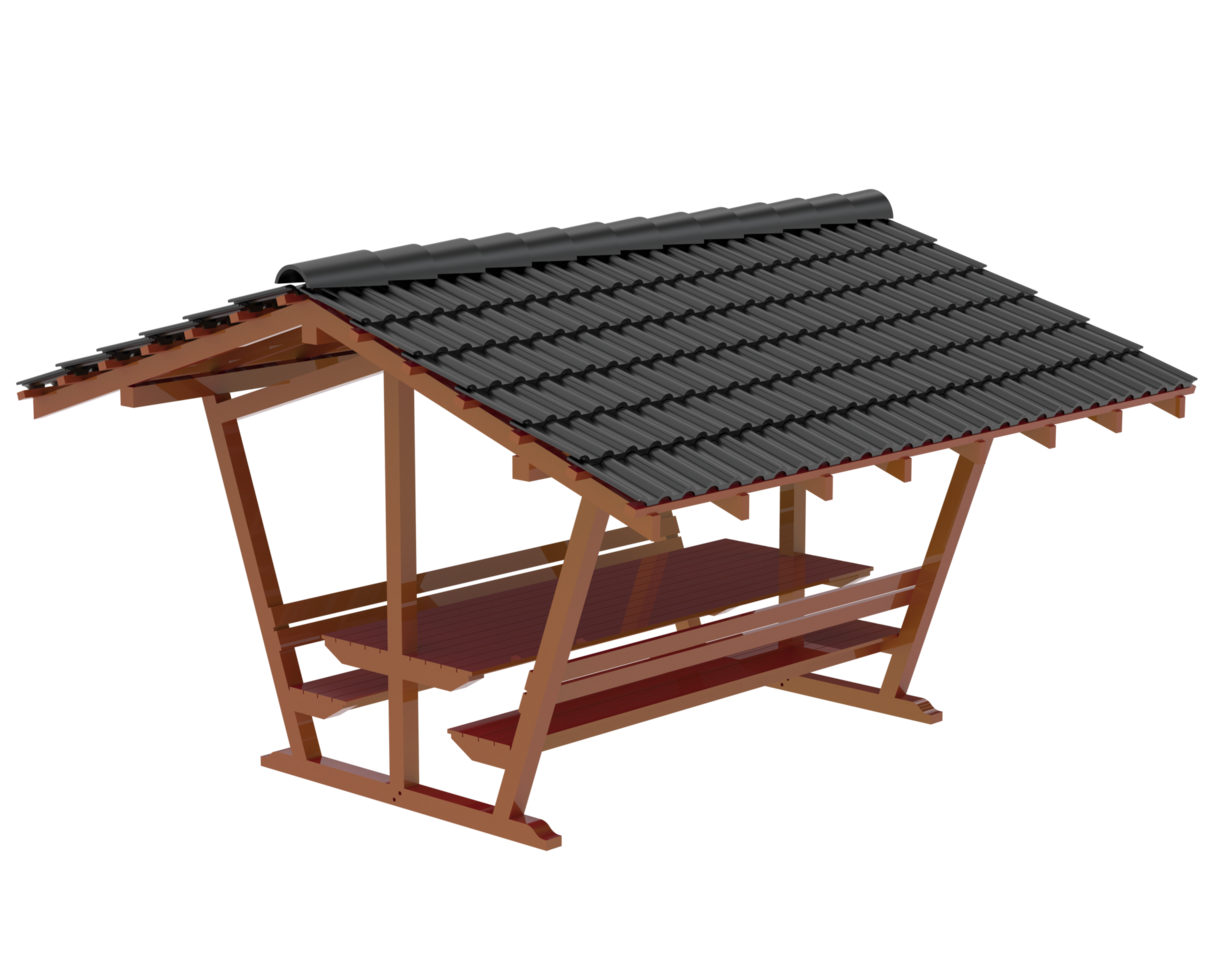 Garden table isolated on background. 3d rendering - illustration png