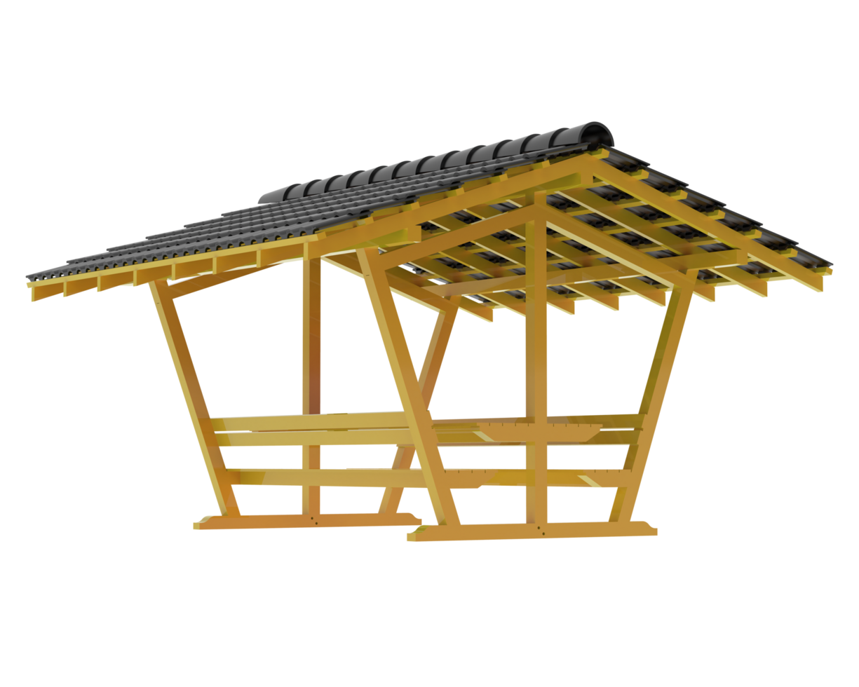 Garden table isolated on background. 3d rendering - illustration png