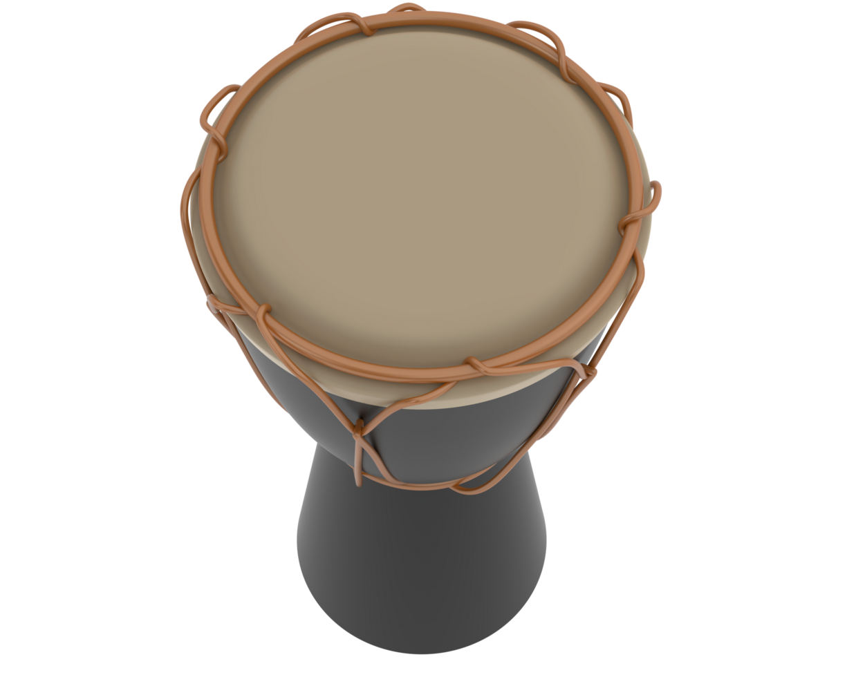 Bongo drum isolated on background. 3d rendering - illustration png