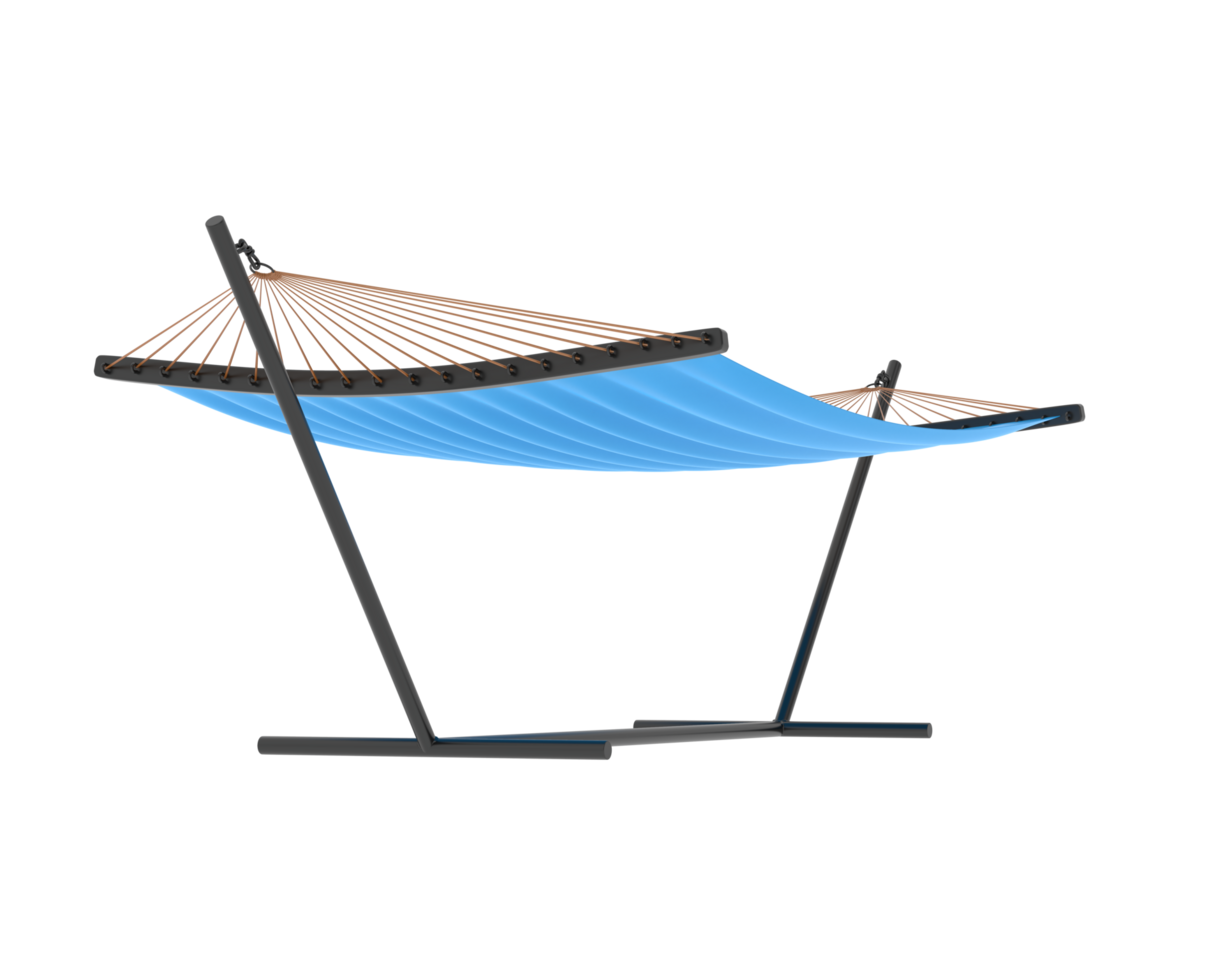 Hammock isolated on background. 3d rendering - illustration png