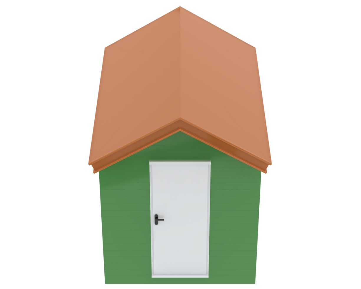 Beach hut isolated on background. 3d rendering - illustration png