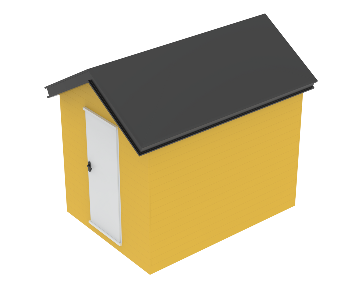 Beach hut isolated on background. 3d rendering - illustration png