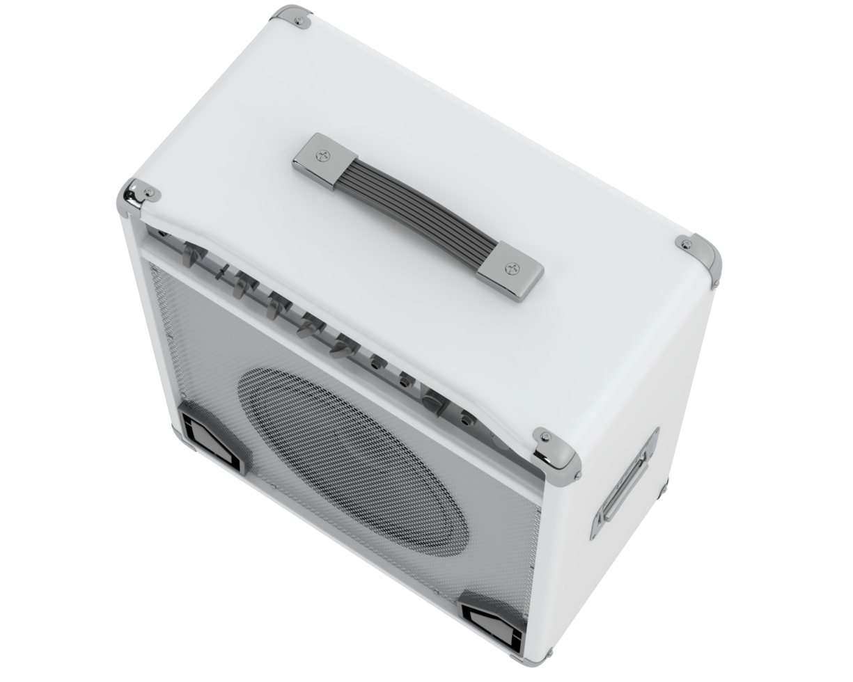 Bass amplifier isolated on background. 3d rendering - illustration png