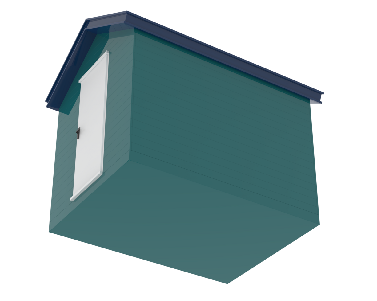 Beach hut isolated on background. 3d rendering - illustration png