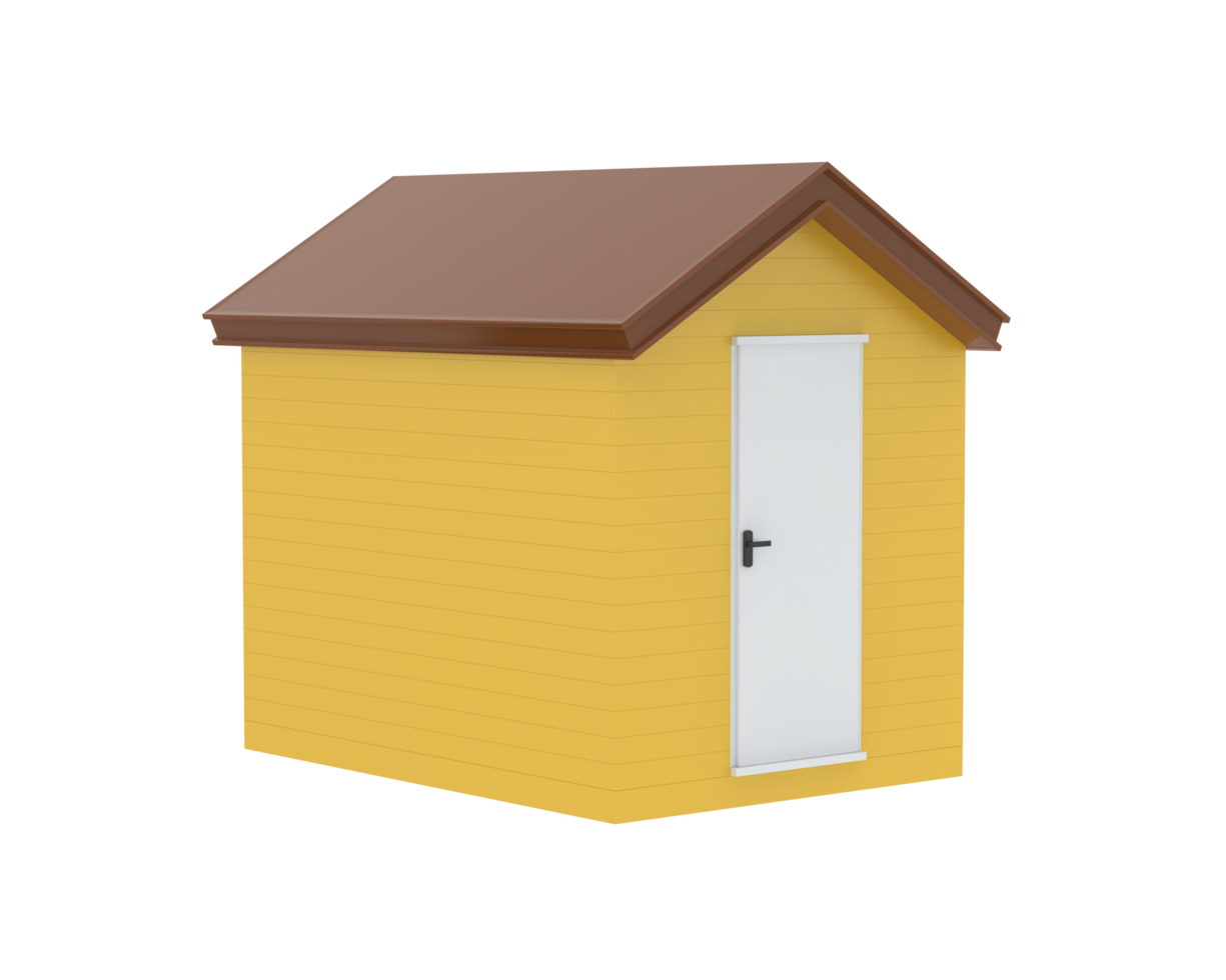 Beach hut isolated on background. 3d rendering - illustration png