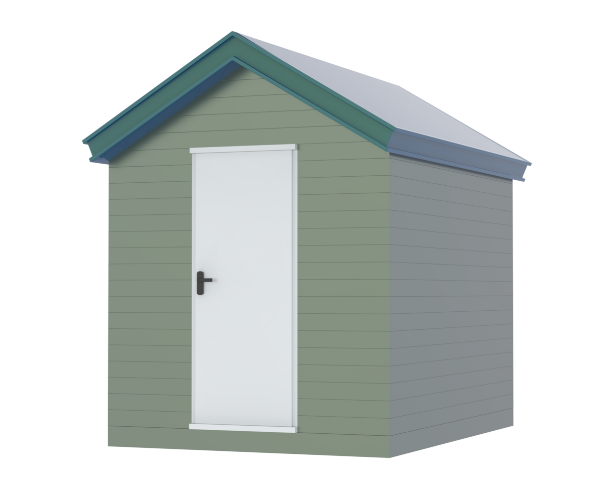 Beach hut isolated on background. 3d rendering - illustration png