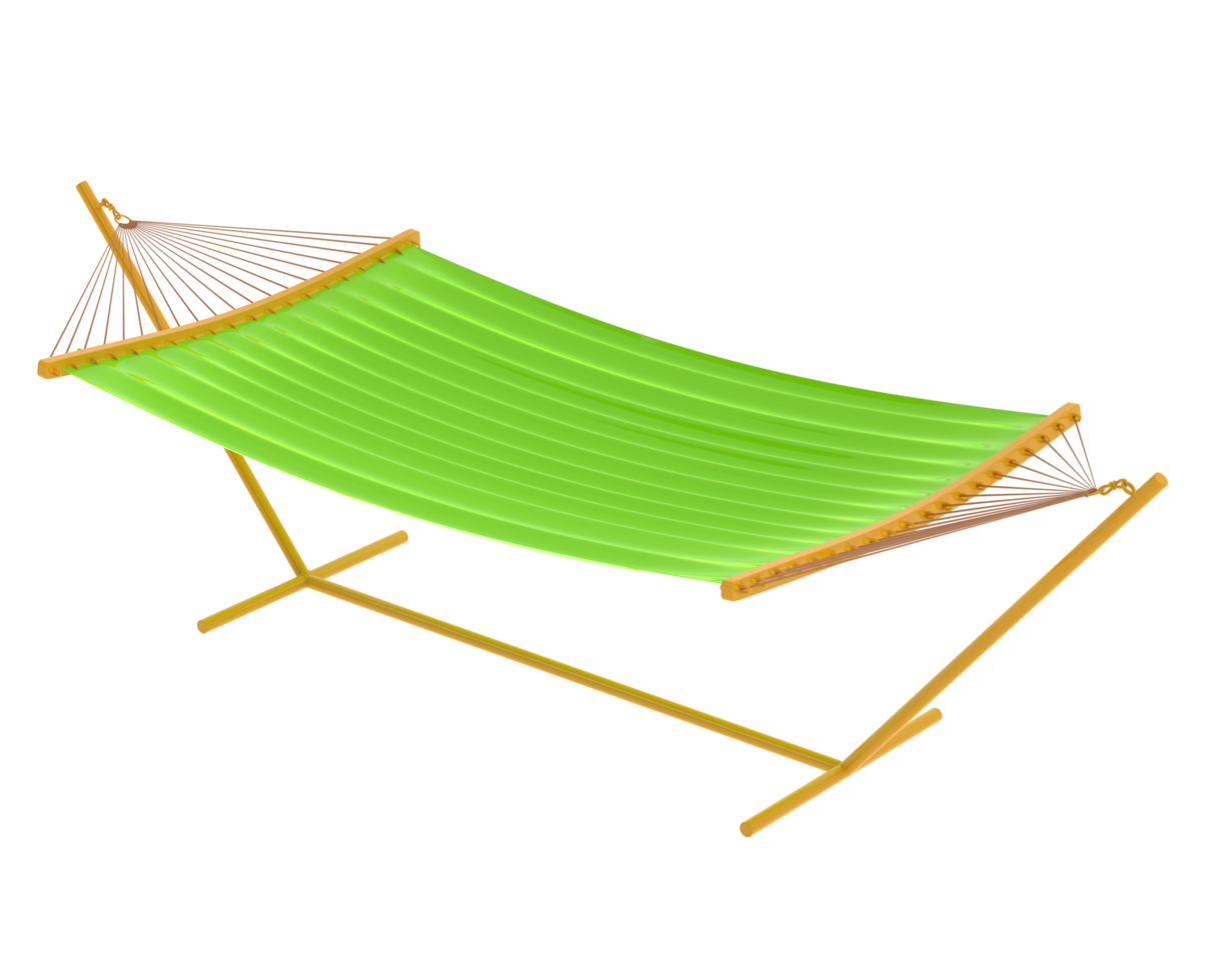 Hammock isolated on background. 3d rendering - illustration png