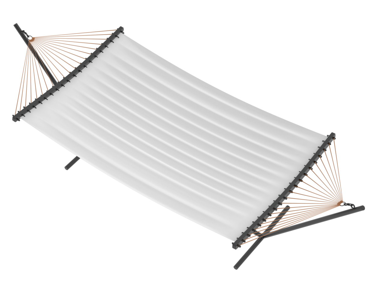 Hammock isolated on background. 3d rendering - illustration png