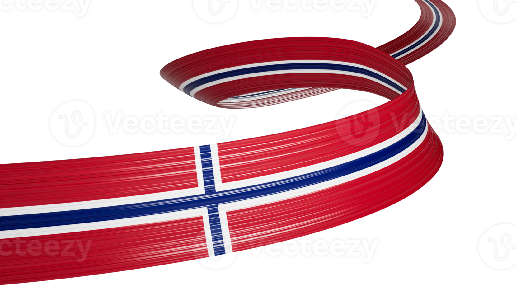3d Flag Of Norway Country 3d Wavy Shiny Norway Ribbon , 3d illustration png