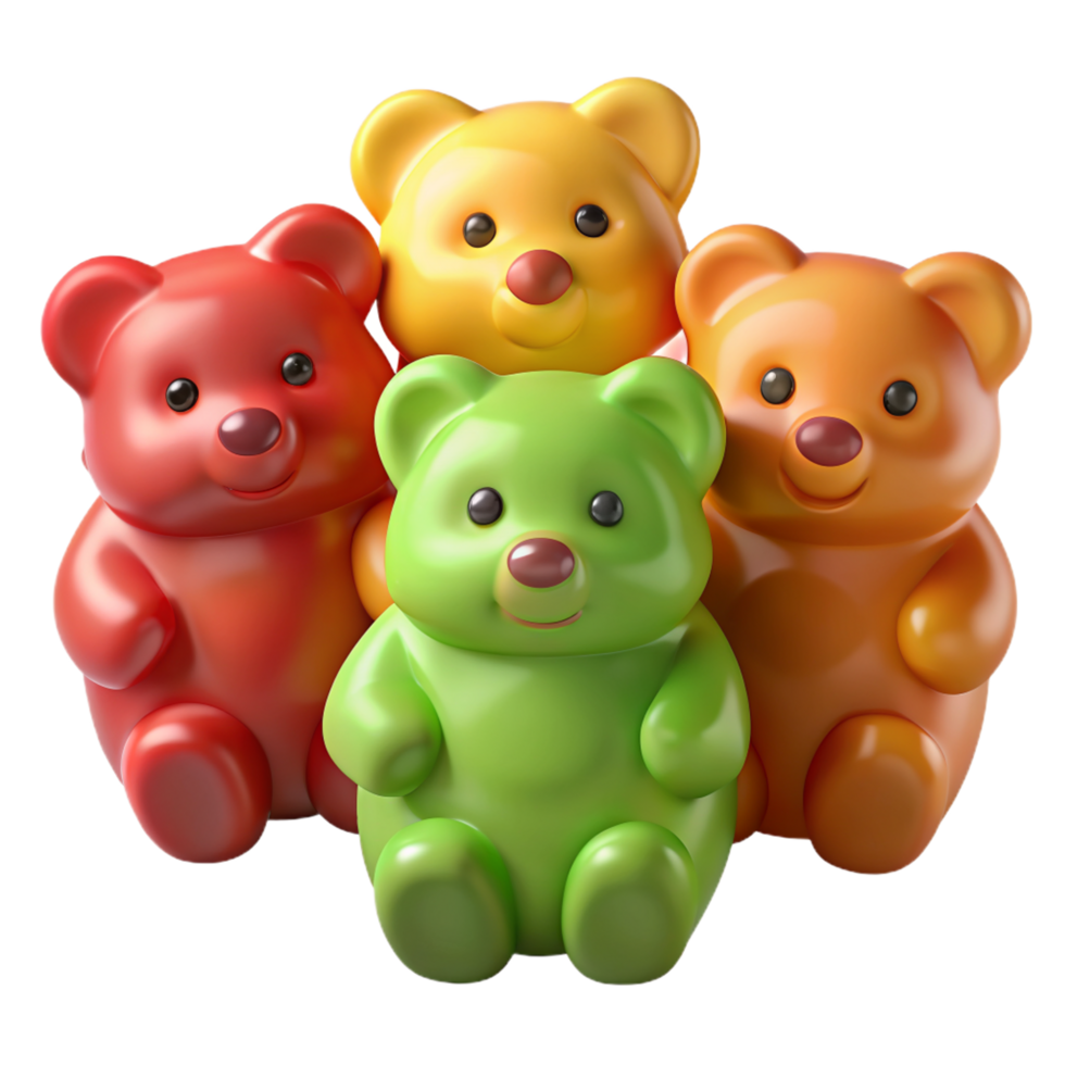 Gummy Bear 3d Render png