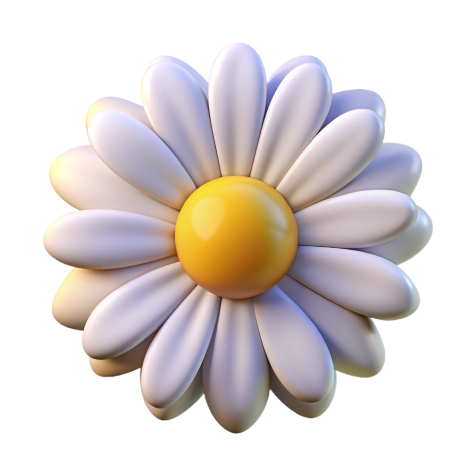 Chamomile Flower 3d Design png