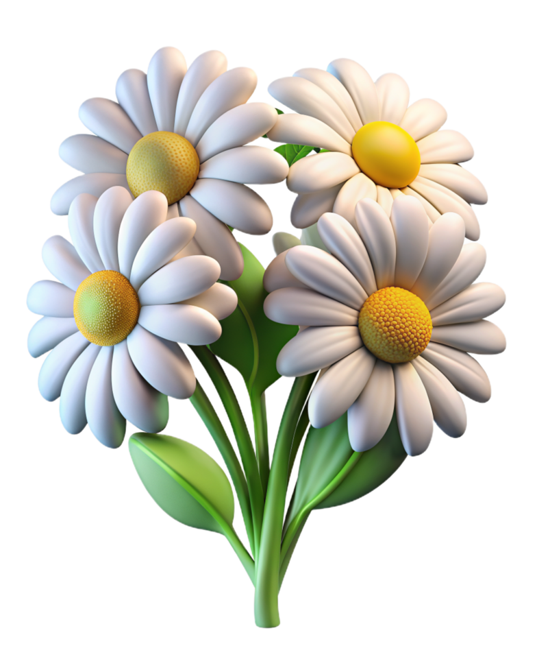 Chamomile Flower 3d Element png