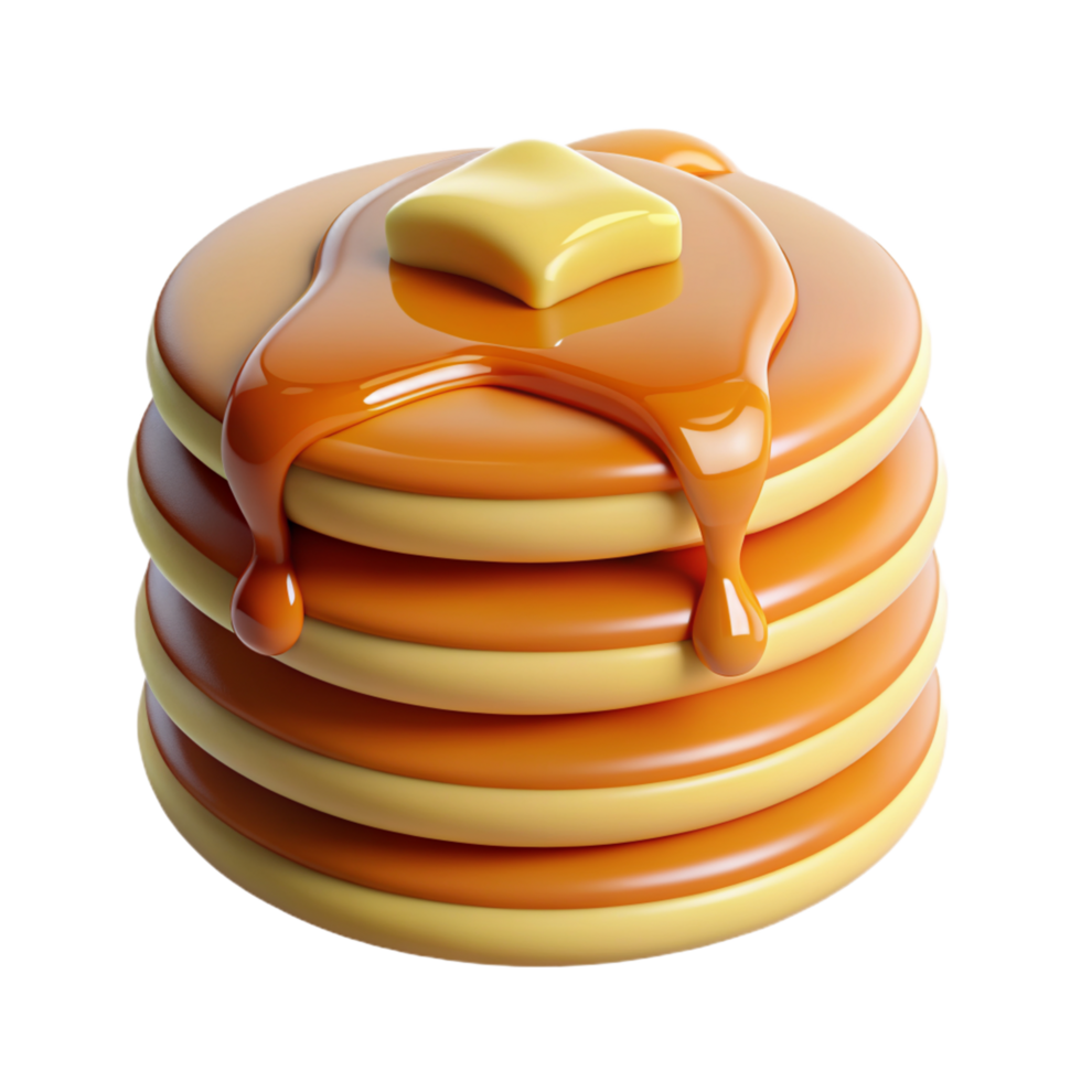 Stack of Pancakes 3d Concept png