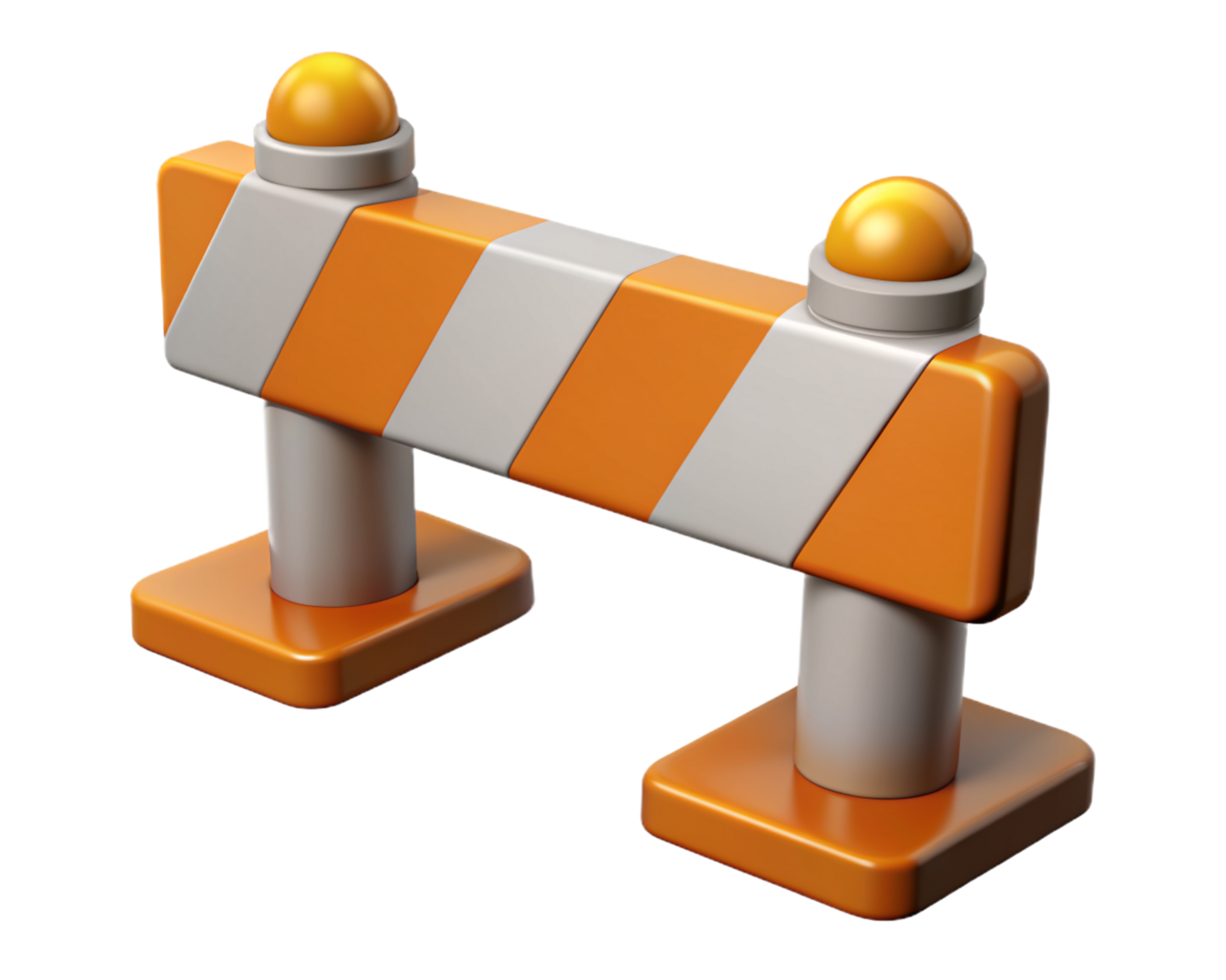 Road Barrier 3d Element png