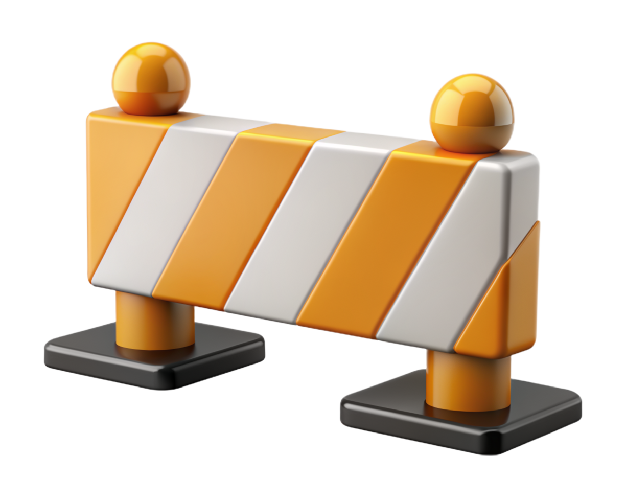 Road Barrier 3d Image png