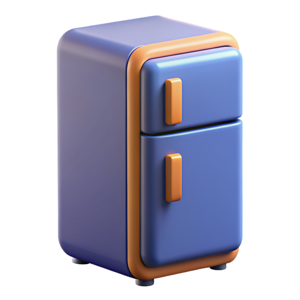 Refrigerator 3d Render png