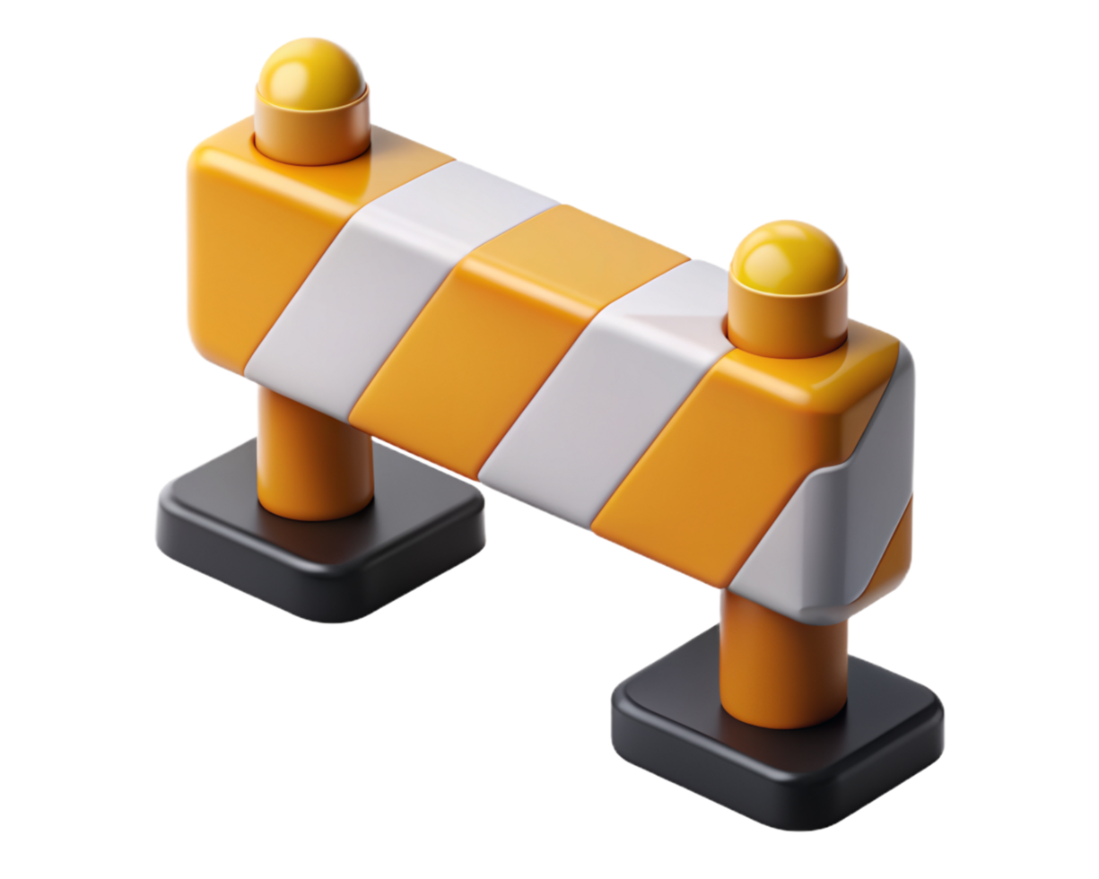 Road Barrier 3d Item png