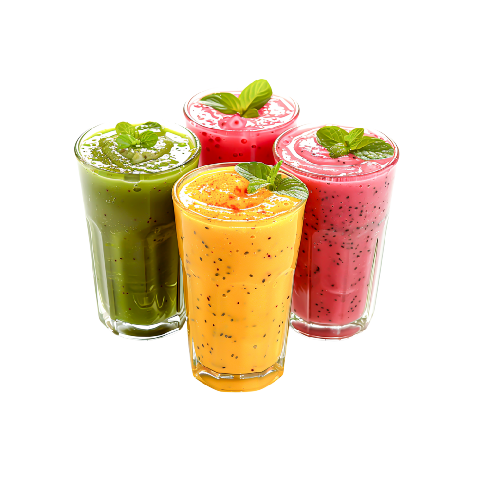 Exotic fruit smoothie with tropical flavors, fresh ingredients, and a colorful blend perfect for a healthy lifestyle png