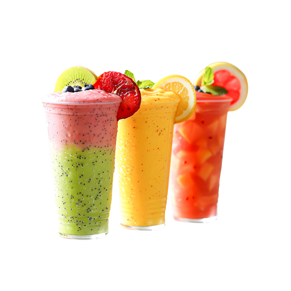 Exotic fruit smoothie with tropical flavors, fresh ingredients, and a colorful blend perfect for a healthy lifestyle png