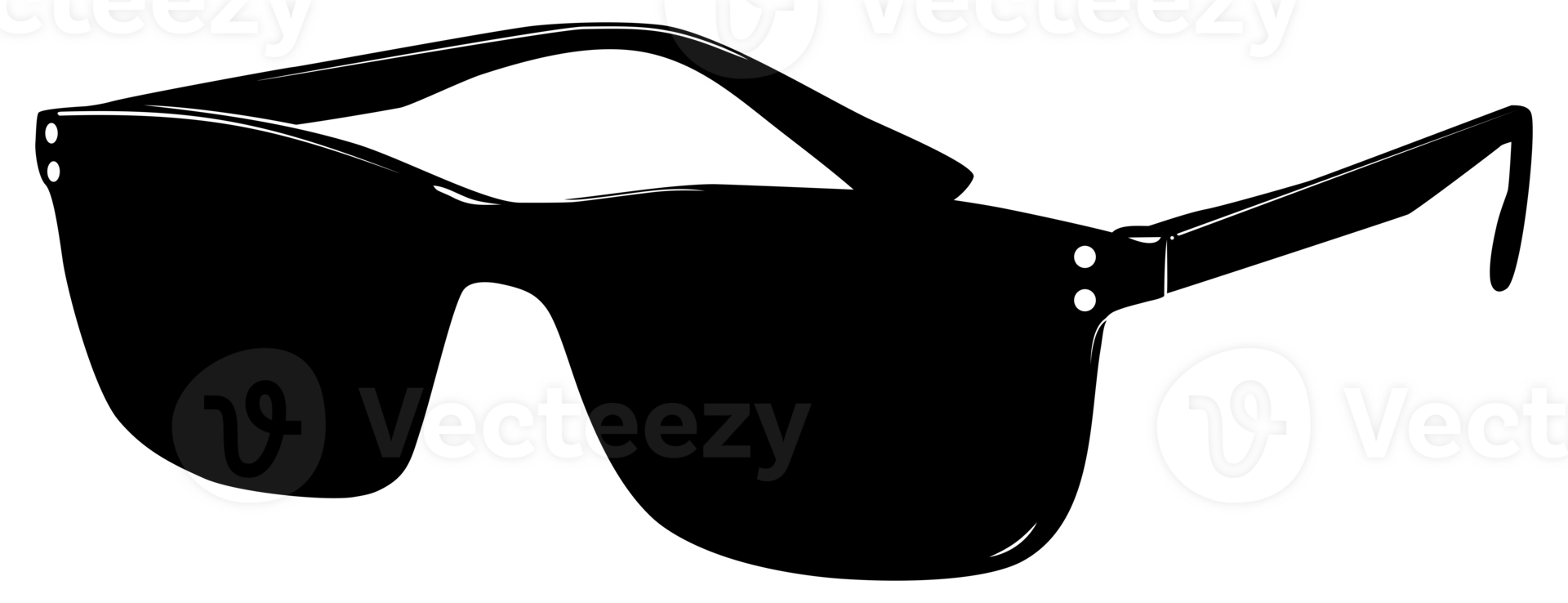 Sun Glasses Silhouette, Side View, Flat Style, can use for Pictogram, Logo Gram, Apps, Art Illustration, Template for Avatar Profile Image, Website, or Graphic Design Element png