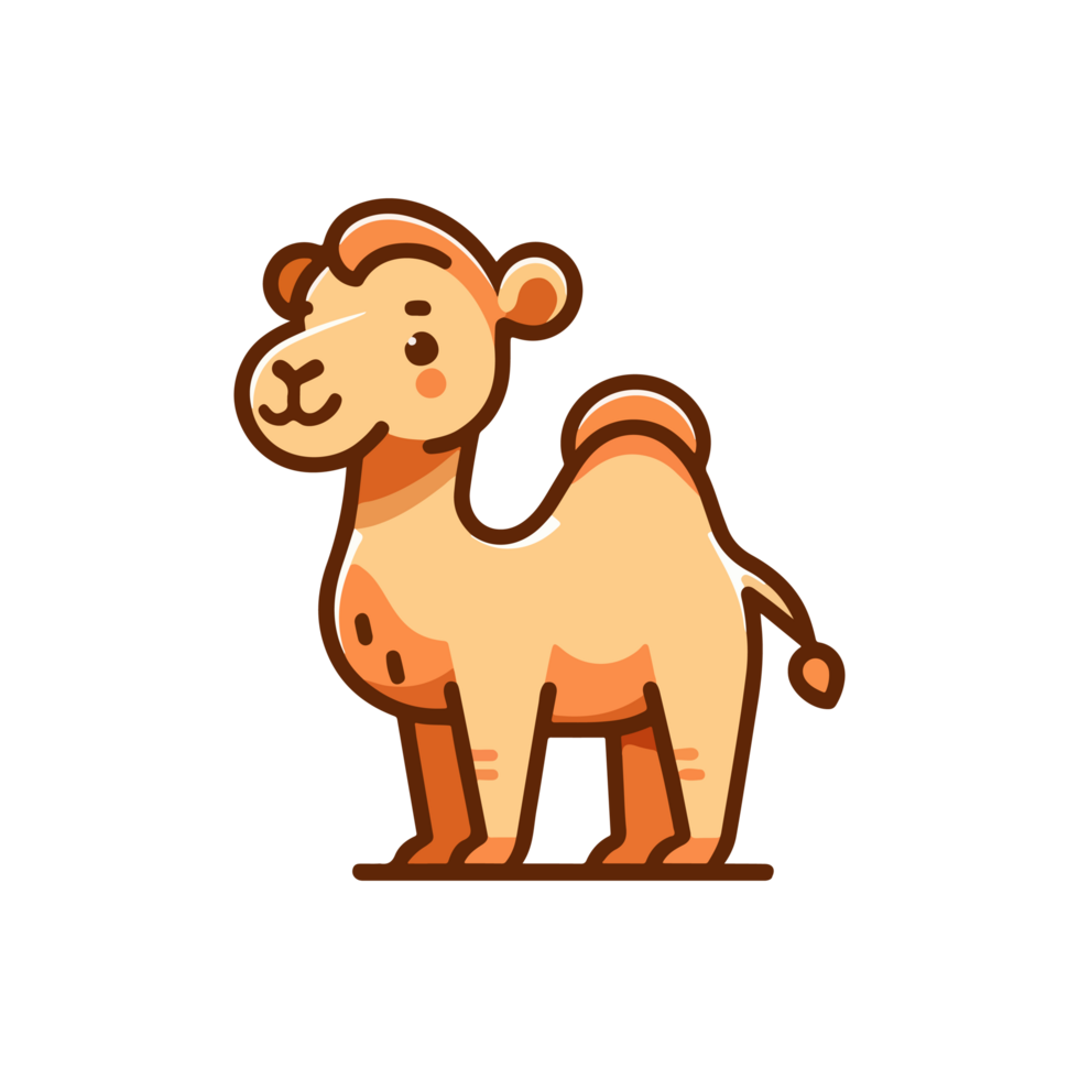 cute camel icon character png
