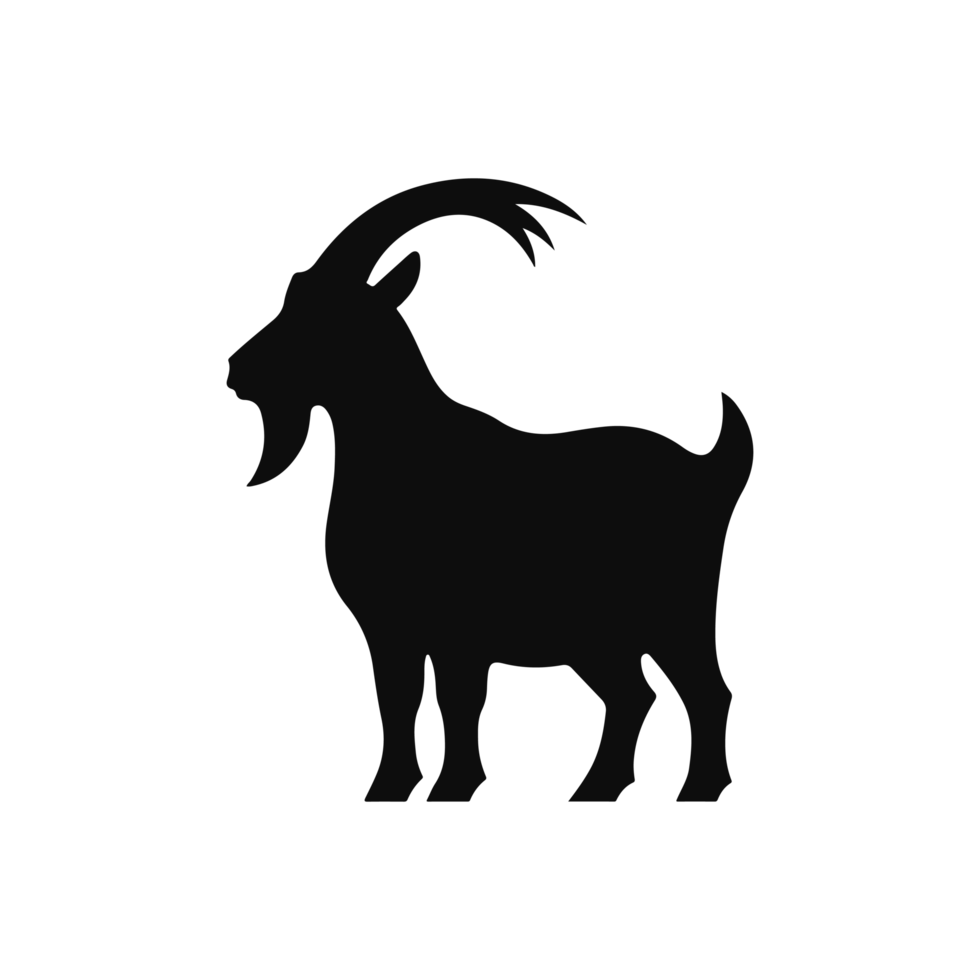goat silhouette icon character png