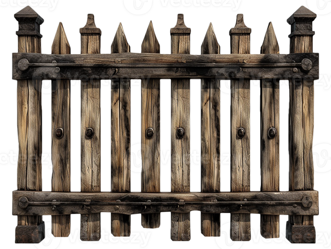 Old wooden fence png