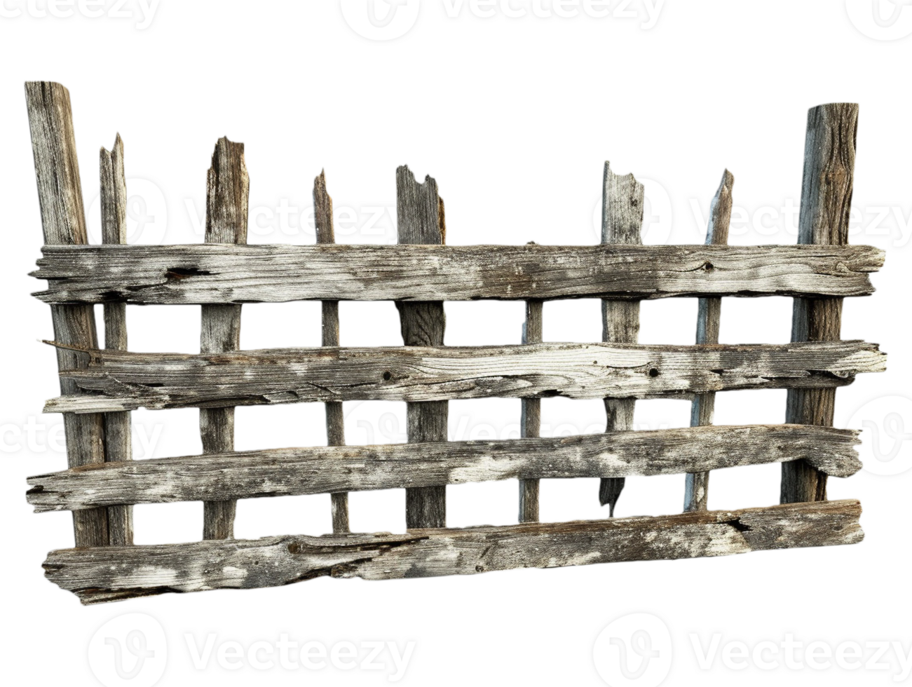 Old wooden fence png