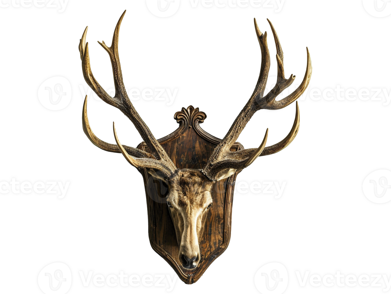 Deer head with horn png