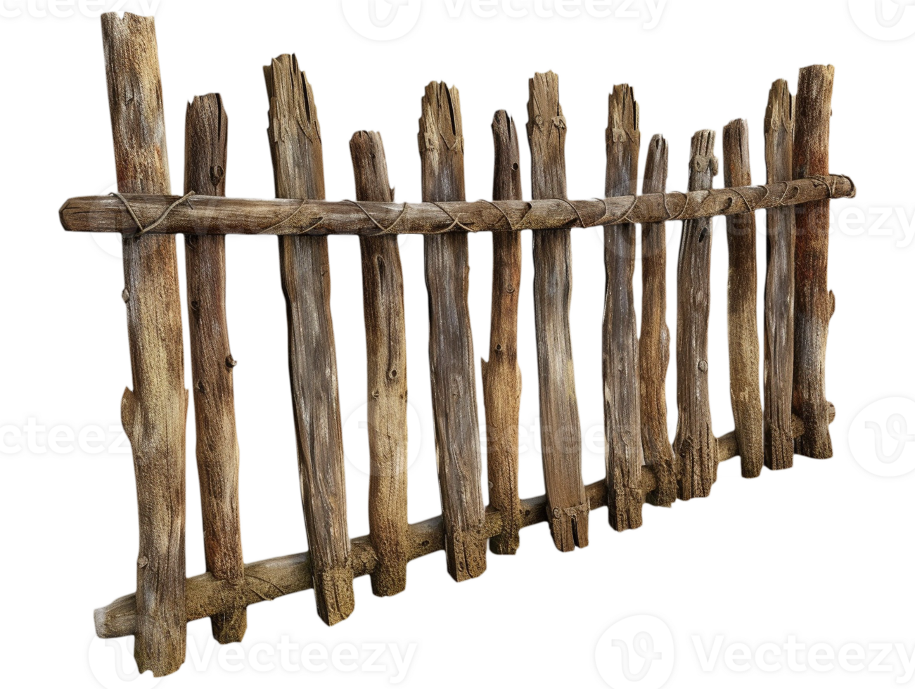 Old wooden fence png