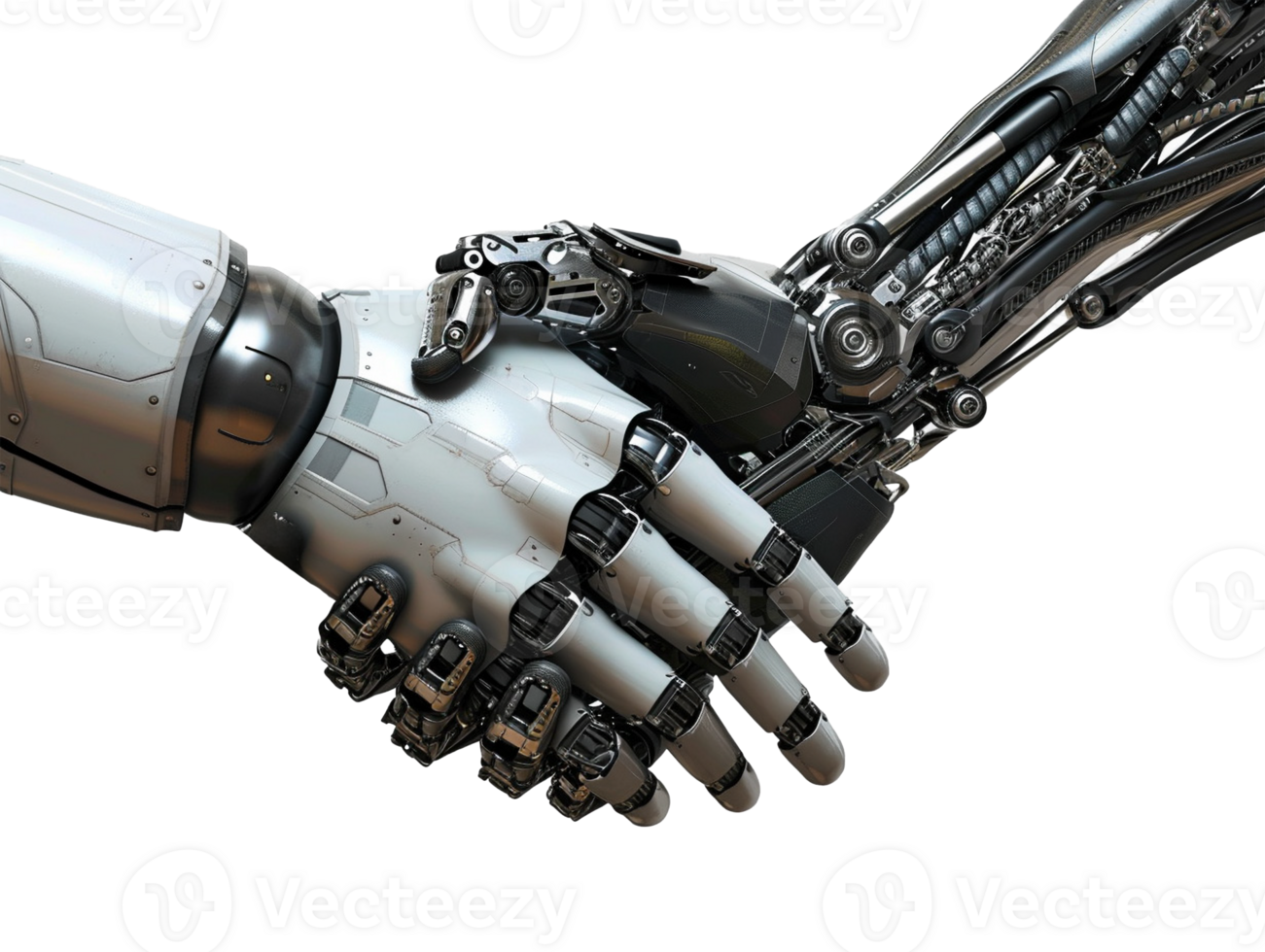 Hand shaking robots png