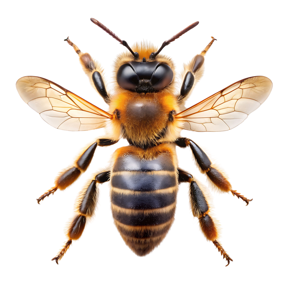 bee isolated on transparent background png
