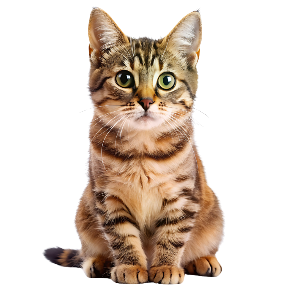 cat isolated on transparent background png