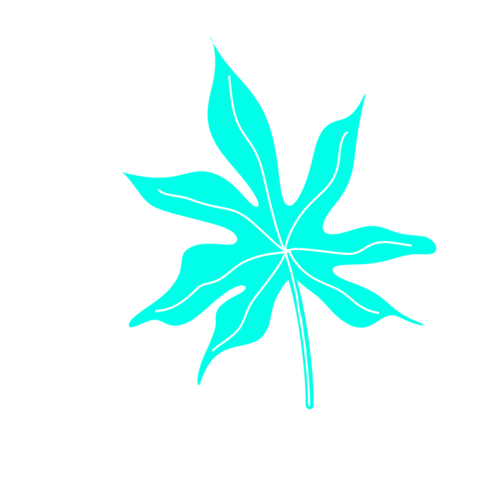cassava leaf ornament png