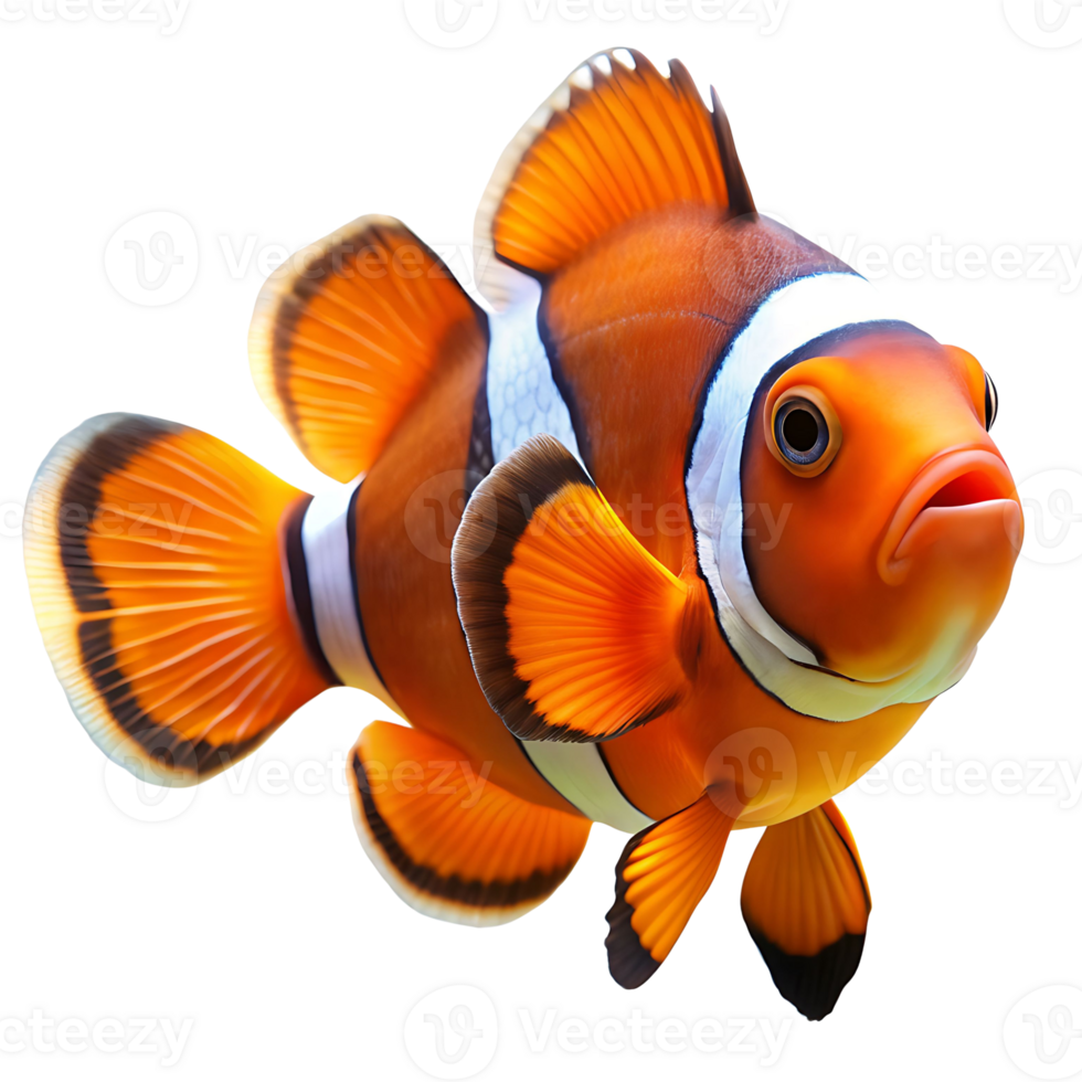 clown fish isolated on transparent background png