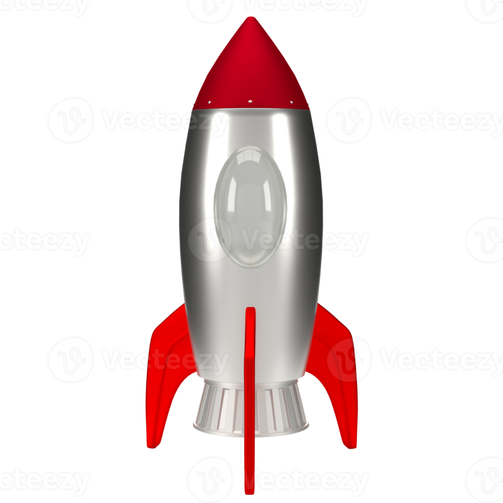 The Rocket image for Business or sci concept 3d rendering. png